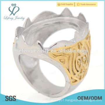 2015 hot sale one stone new model wedding custom ring with beautiful patterns